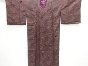 大正ロマン 切りビロード 墨流し模様ロング道行コート